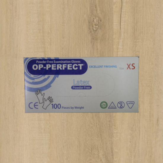 تصویر  دستکش بدون پودر(100عددی)OP Perfect  سایز XS